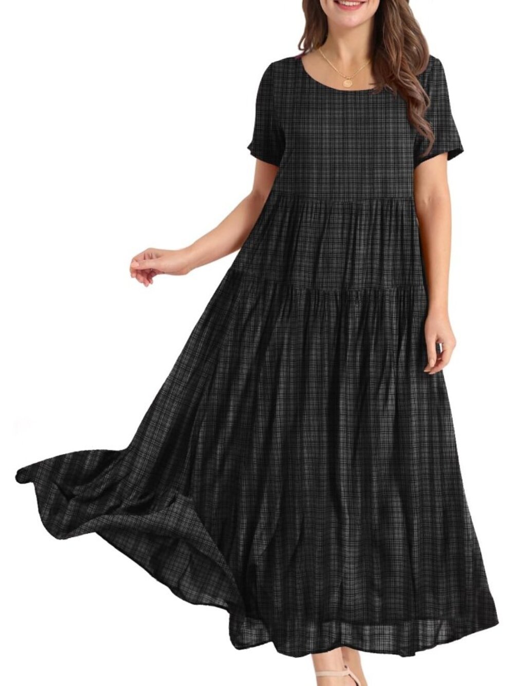 For summer dresses, cotton and rayon are all good choice. Cotton is breathable a